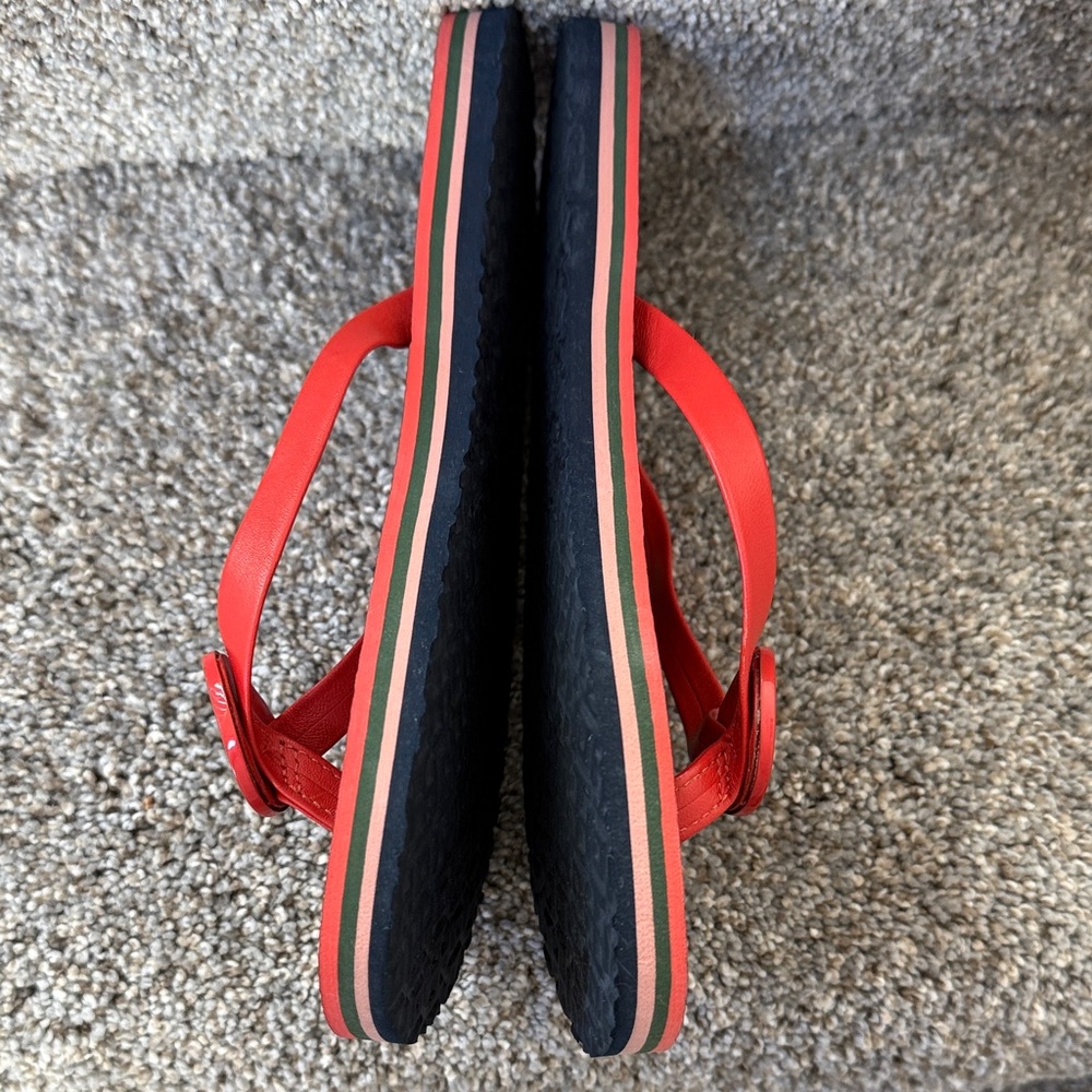 *Host Pick* Tory Burch Black and Grenadine Sandals - Picture 5 of 6